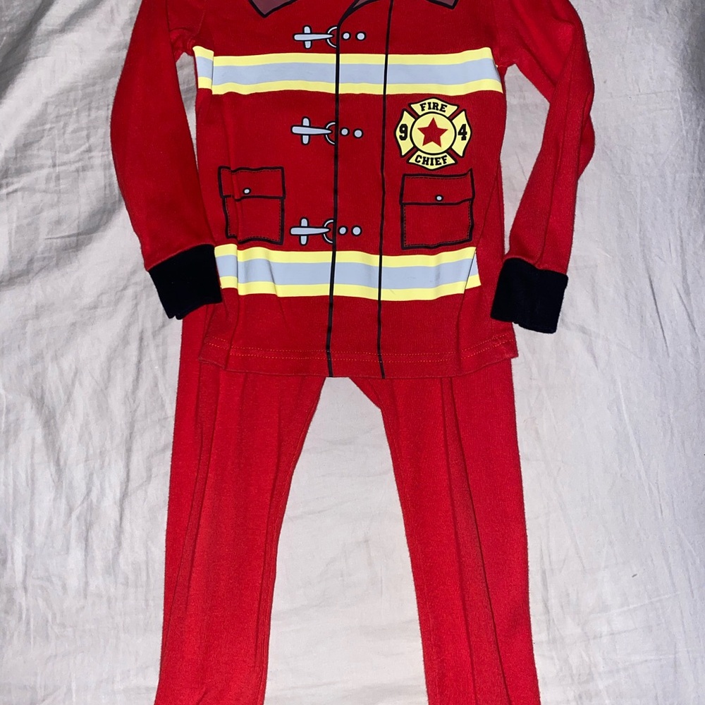 Fire Chief Red Pajama Set